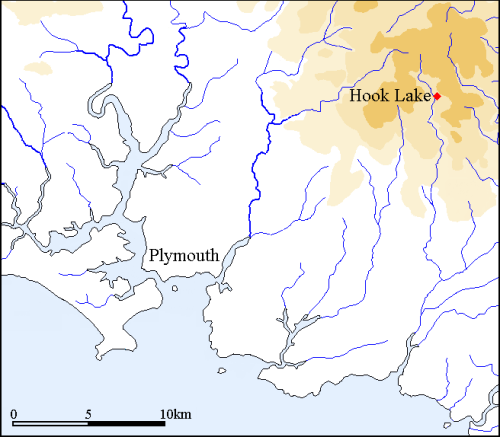 Hook Lake Location Map